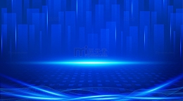 蓝色科技数据信息光效海报展板背景
