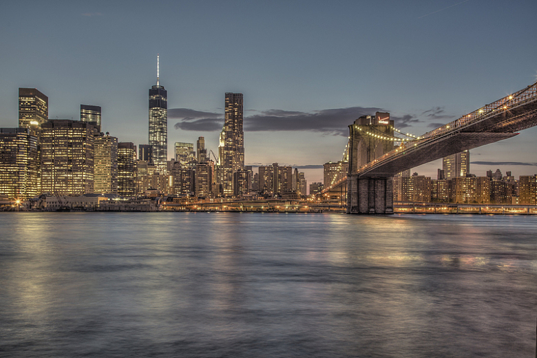 纽约曼哈顿布鲁克林大桥