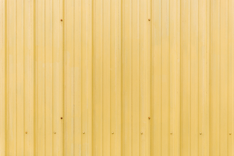 黄色锡屋顶纹理