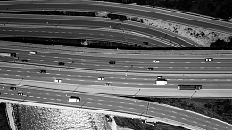 高速公路鸟瞰图