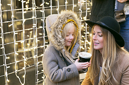 冬季母女热可可