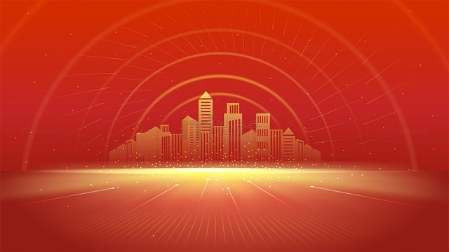 红色科技光效商务背景aijpg2018年会红色科技点线通用广告psdjpg2018