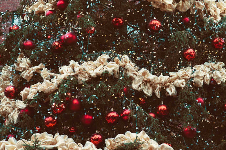 装饰过的圣诞树