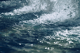 水波浪花翻滚冲击
