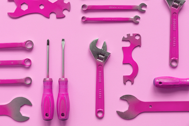 粉红色的工具