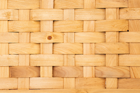 柳条野餐篮近距离编织