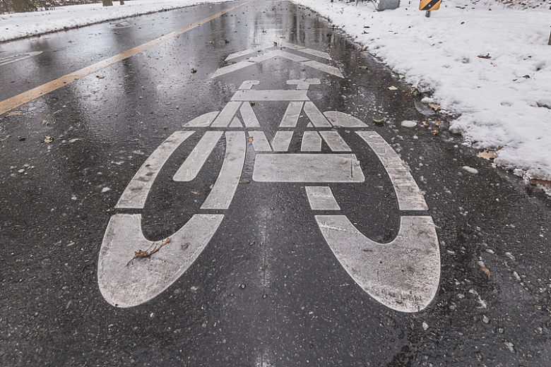 冬季自行车道