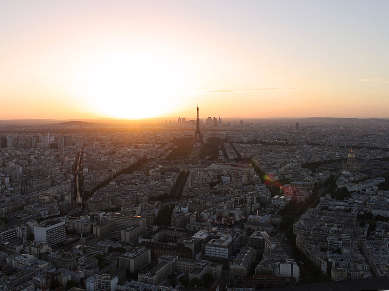 巴黎日落景观