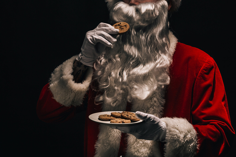 圣诞老人吃饼干