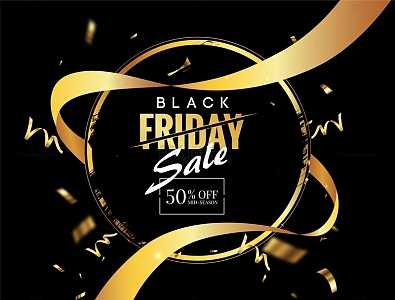 黑色星期五打折促销背景