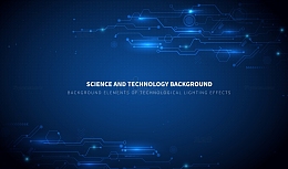 蓝色互联网商务电路线条光效装饰纹理背景