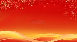 红色科技风粒子流光特效背景板PPT海报