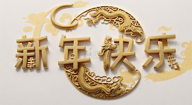 黄金2024中国龙字体