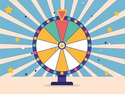 幸运轮盘抽奖放射背景