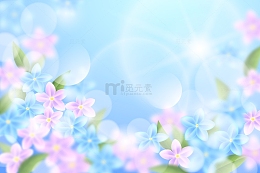 春夏唯美海报背景
