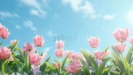 植物文艺banner海报背景图