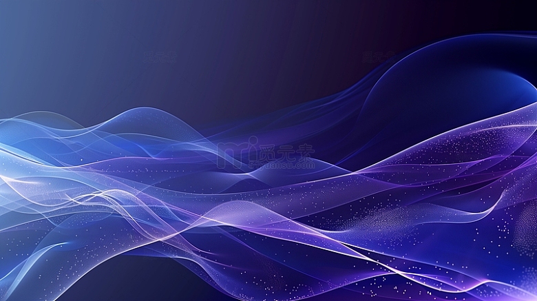 蓝紫色科技感线条背景