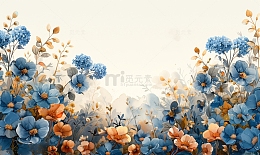 西式浪漫小清新森系背景