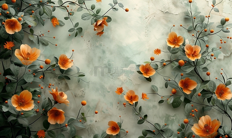 花朵背景海报素材