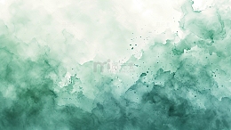 手绘绿色炫彩彩色水彩创意背景