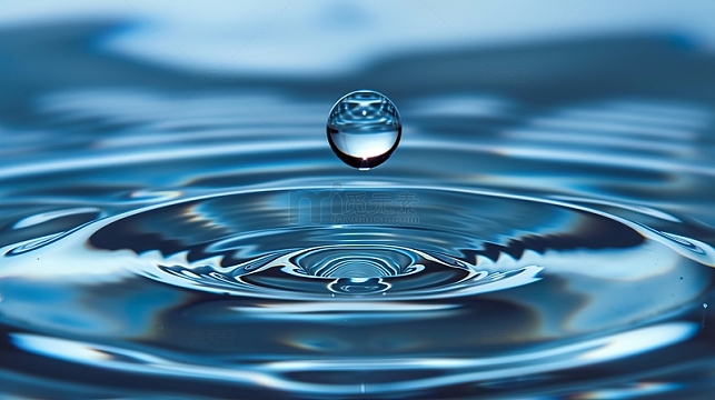 水波纹波浪水滴纹理效果