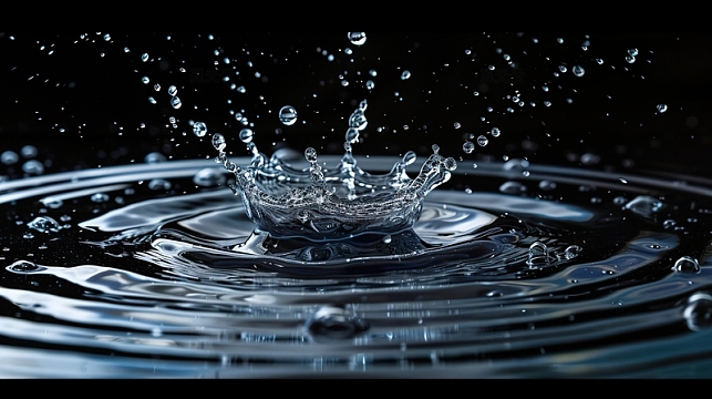 水波纹波浪水滴纹理