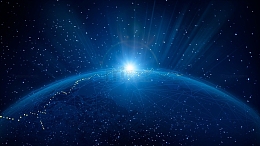 蓝色科技地球背景