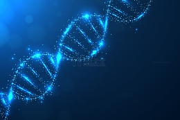 医疗生物科技基因蓝色海报