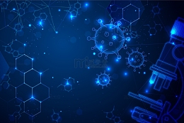 几何光效粒子基因分子医疗海报