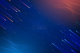 宇宙银河流星渐变线条科技背景