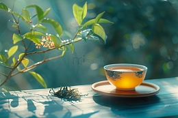 品茶茶叶茶具背景