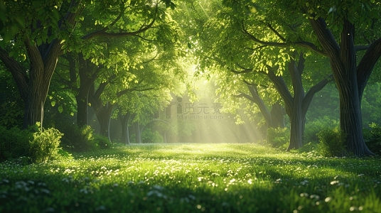 春日森林户外美景