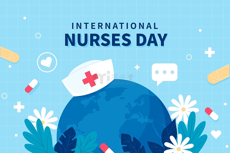 国际护士节主题插画海报