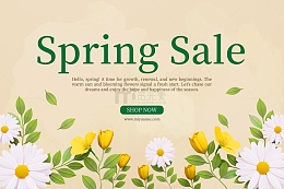 春季时装周活动促销海报