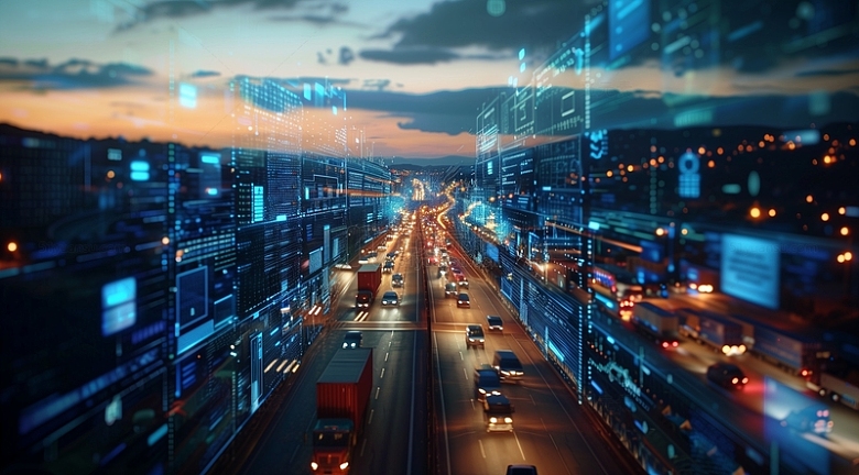 未来科技感智能城市