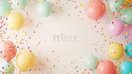 生日快乐派对宴会海报