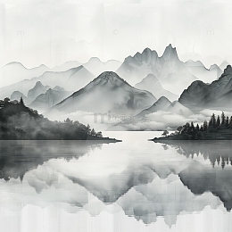 黑白水墨泼墨背景