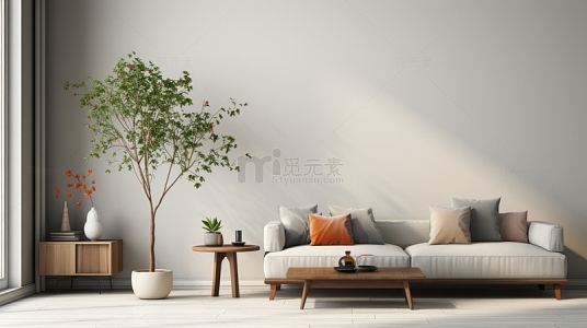 客厅装修海报背景素材