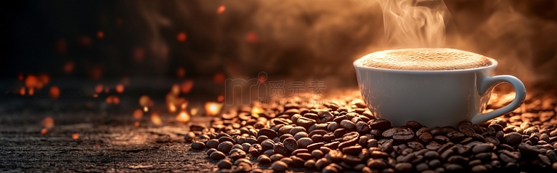 咖啡美食海报背景素材