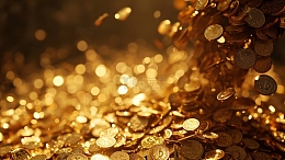 黄色背景金融海报背景