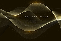 黑色背景前的金色线条