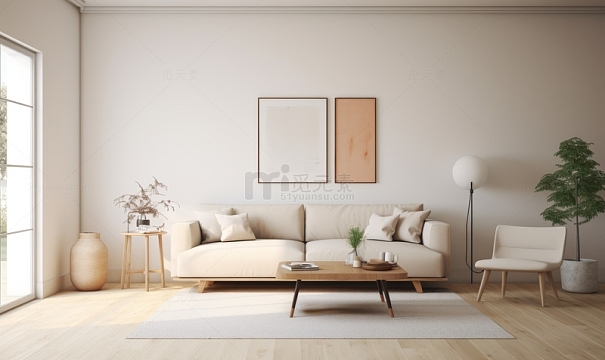 温馨家居文艺家庭客厅背景