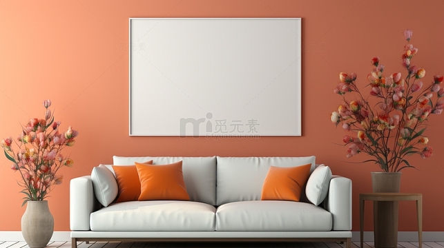 居家立体风格banner海报