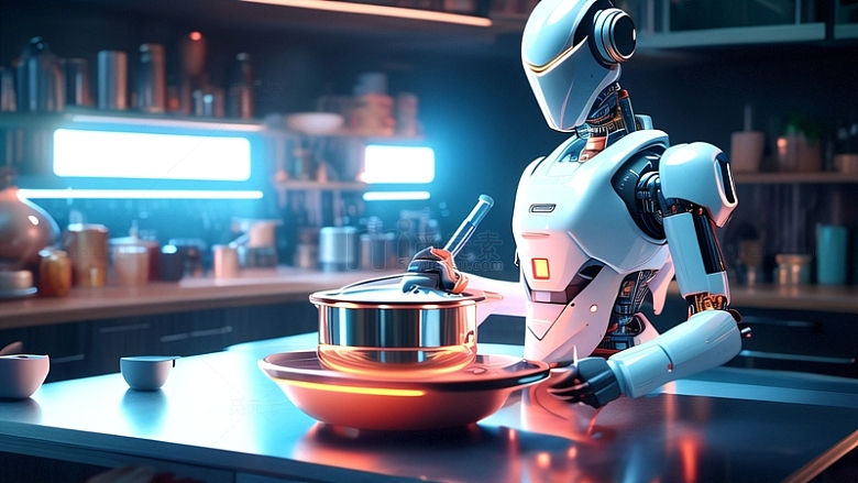 未来科技机器人烹饪