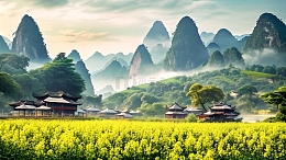 山水风景背景