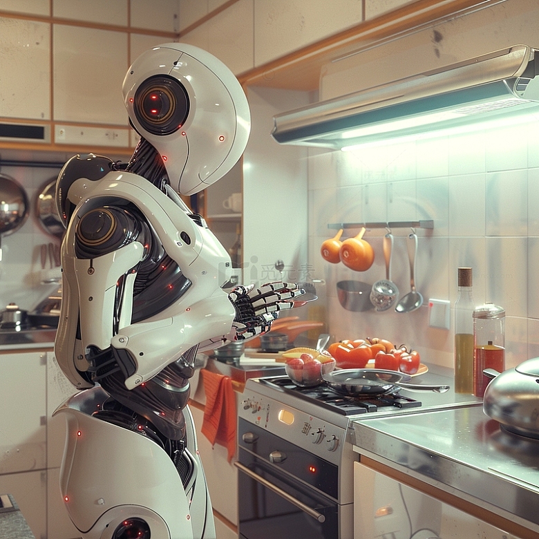 未来科技烹饪美食机器人