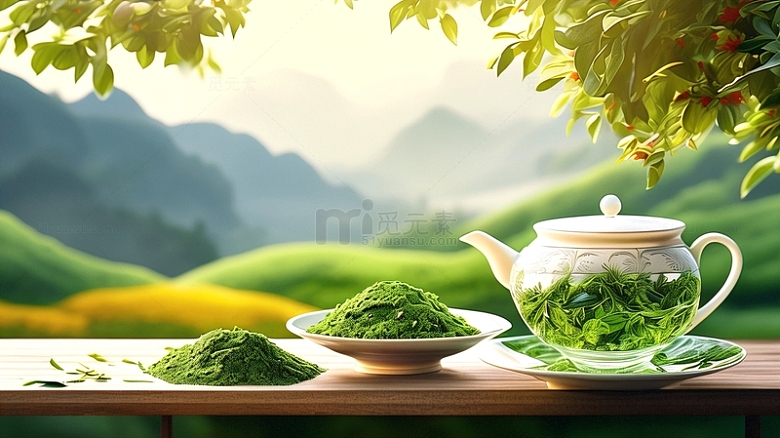 春茶绿茶茶粉