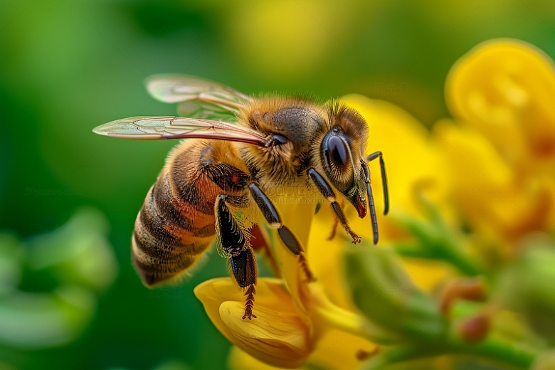 花朵鲜花蜜蜂自然