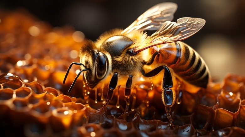 采蜜的勤劳蜜蜂