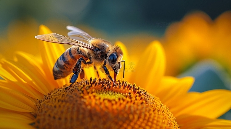 蜜蜂春天花粉自然有机户外